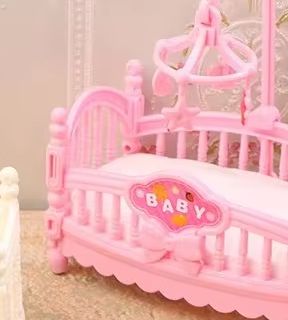 Baby Nursery Items - 1:12 ドールハウスミニチュアミニベビーベッドゆりかご保育室家具装飾アクセサリーモデル子供のおもちゃギフト