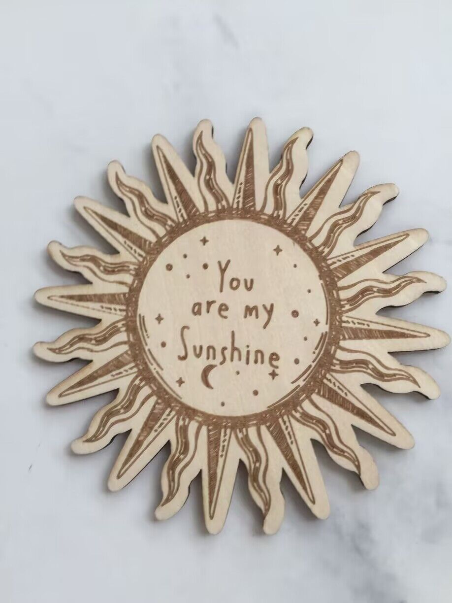 Baby Nursery You Are My Sunshine - 1 個あなたは私のサンシャイン木製プラークベビーシャワーギフト保育園の装飾木製看板太陽赤ちゃんの写真プロップ