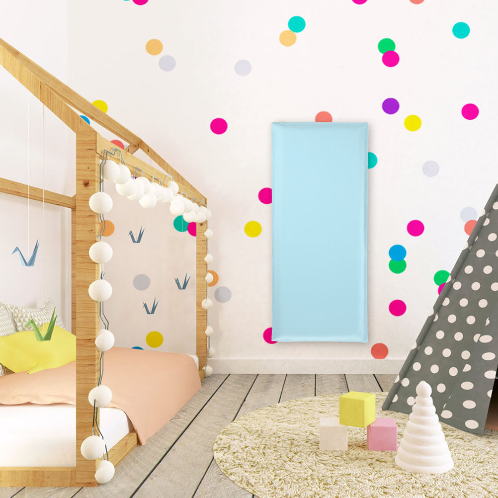 Baby Nursery Yellow - 2個入り衝突防止ウォールパッド 黄色 子供用安全ソフトウォールプロテクター ベビープルーフ 保育室装飾