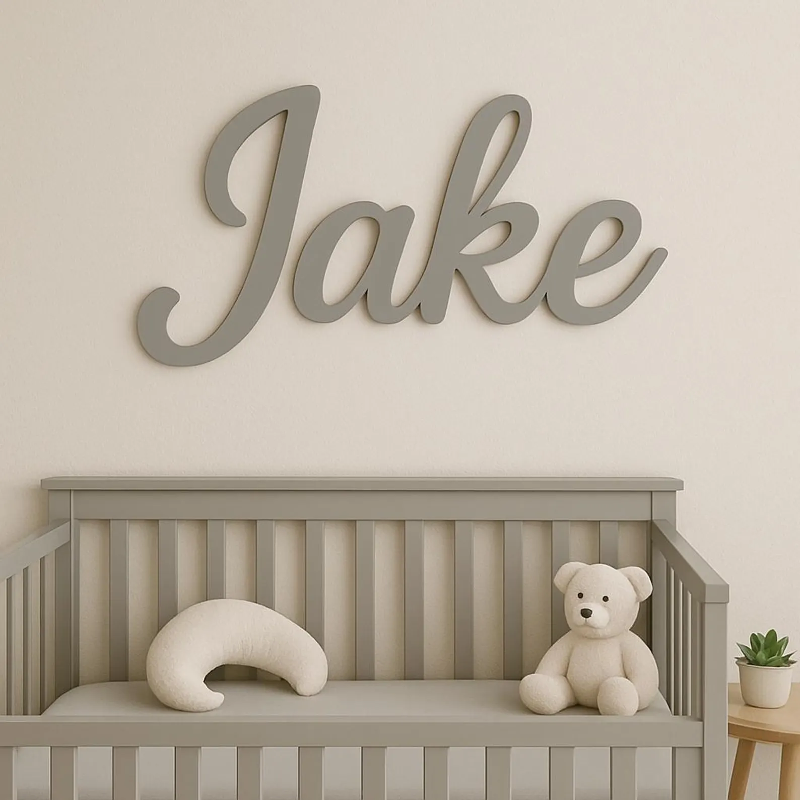 パーソナライズされた子供部屋の装飾 - カスタム木製ネームサ - Baby Nursery Gender Neutral のレビューと価格