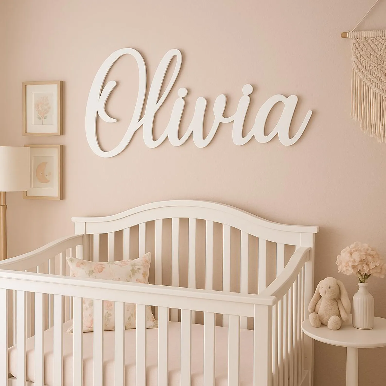 パーソナライズされた子供部屋の装飾 - カスタム木製ネームサ - Baby Nursery Gender Neutral のレビューと価格