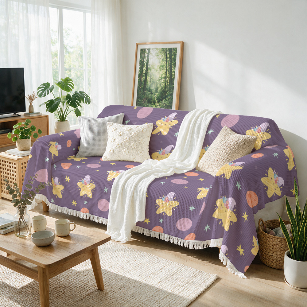 装飾用ソファスローブランケット カウチカバー ベビーシャワー - Baby Nursery Yellow のレビューと価格
