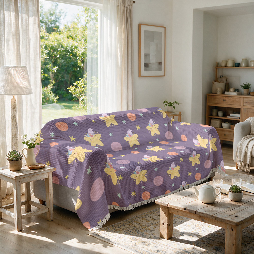 装飾用ソファスローブランケット カウチカバー ベビーシャワー - Baby Nursery Yellow のレビューと価格