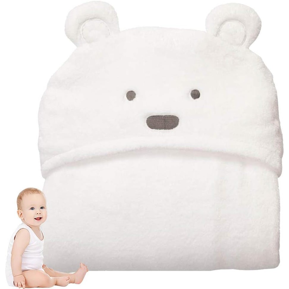 かわいいクマのフード付きタオル 子供用 バスタオル ソフト保 - Baby Nursery Unisex のレビューと価格