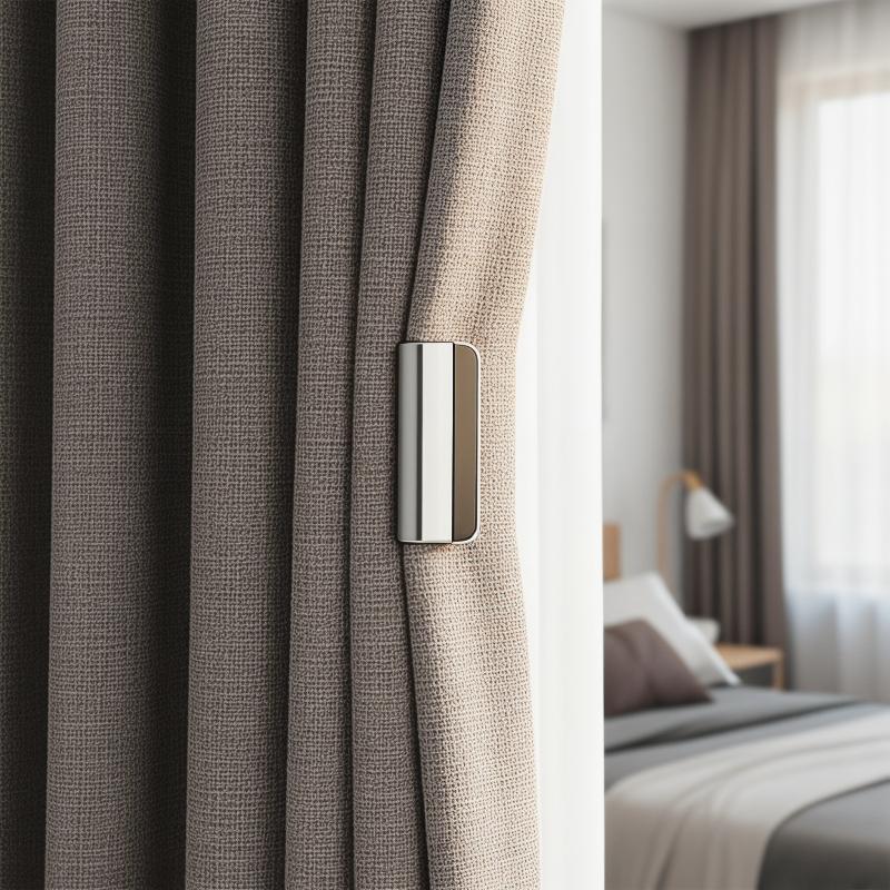 強力な磁気カーテン留めクリップ10個入り、釘不要の遮光カーテ - Blackout Curtain Nursery のレビューと価格