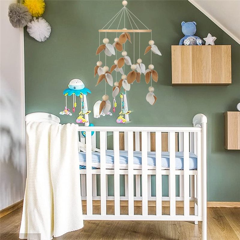 A84E-ボヘミアン風フェルト布製ベビーベッド飾り-リーフデ - Baby Nursery Gender Neutral のレビューと価格