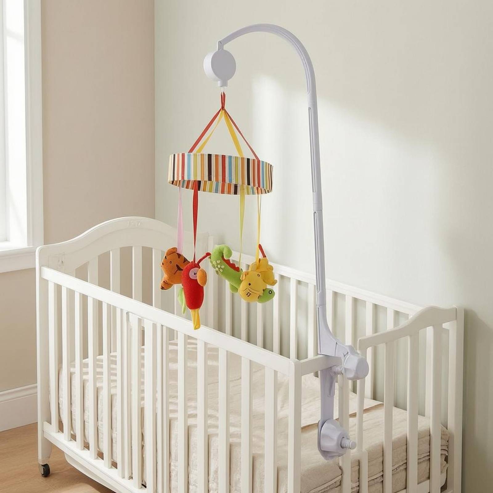 ベビーベッド用モバイルスタンド ホワイトベビーベッド用モバイ - Baby Nursery のレビューと価格