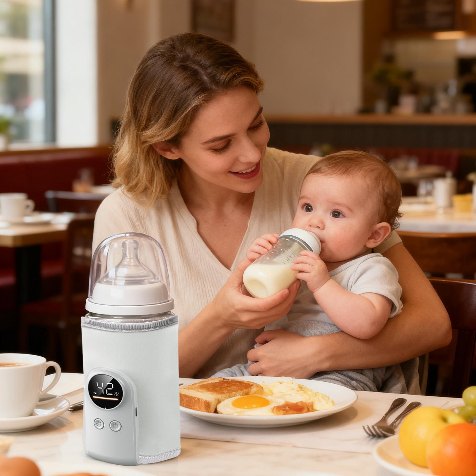 ポータブル哺乳瓶ウォーマー USB ベビーボトルミルクウォー - Baby Nursery Heater のレビューと価格