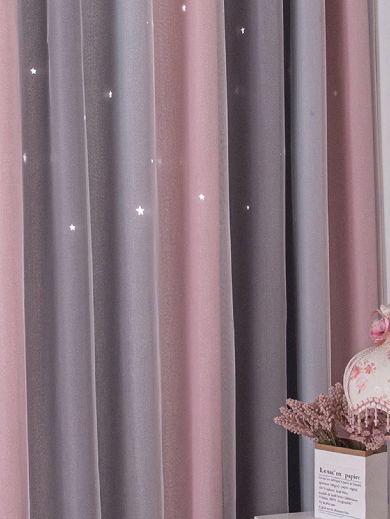遮光子供用カーテン 寝室用 断熱シルバー トゥインクルスター - Blackout Curtain Nursery のレビューと価格