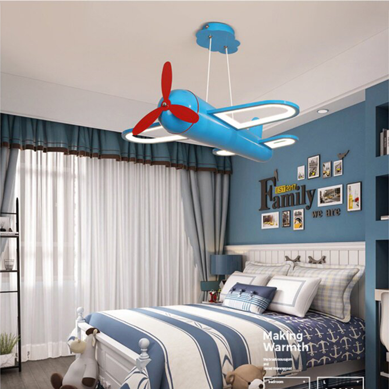 クリエイティブな青と黄色の飛行機型ペンダントランプ、寝室、保 - Baby Nursery Yellow のレビューと価格