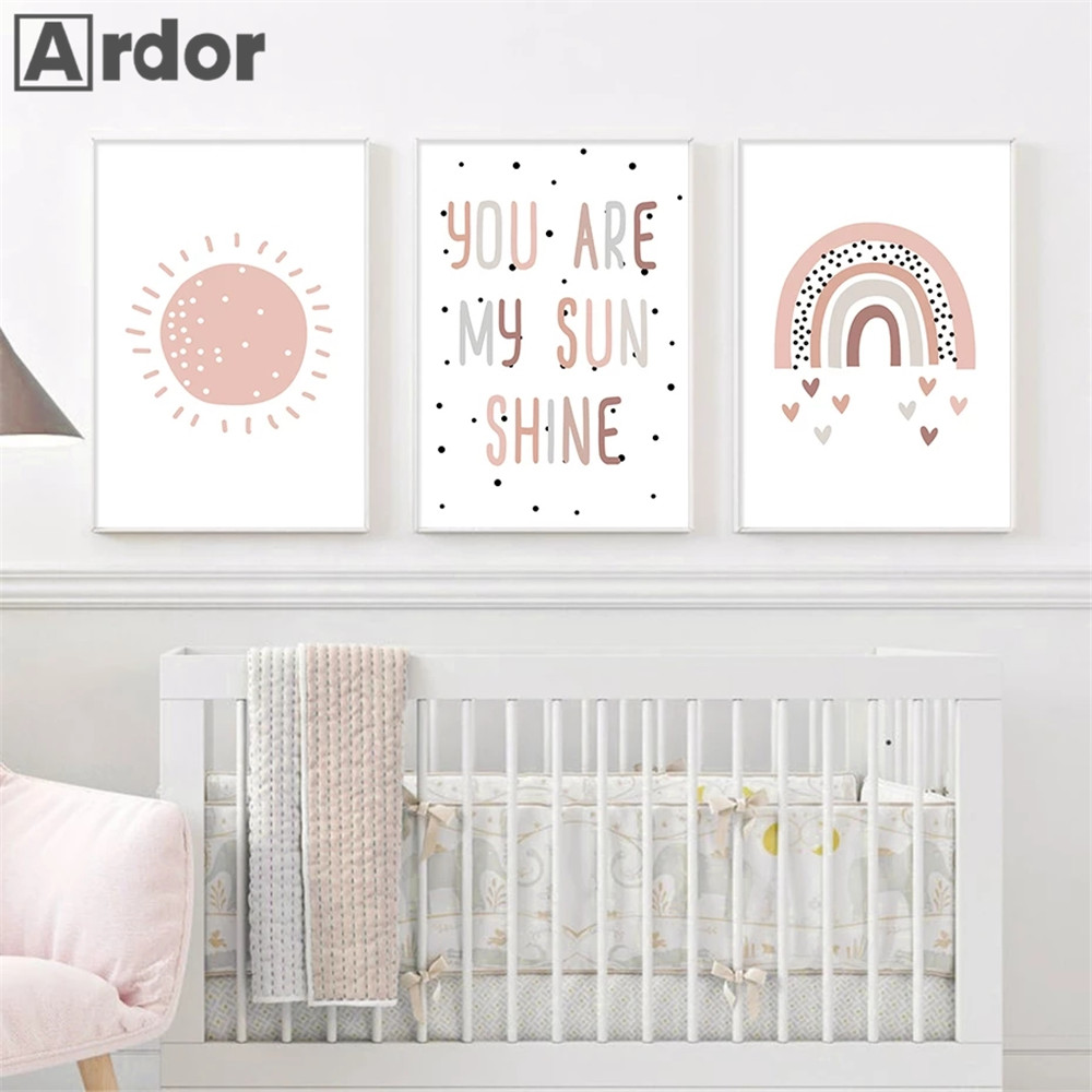 保育園壁プリントユア · マイ · サンシャインレインボーキ - Baby Nursery You Are My Sunshine のレビューと価格