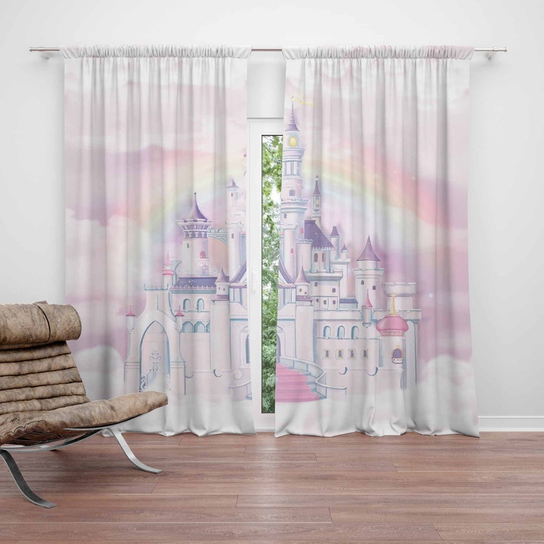 プリンセス城保育園カーテン子供の寝室のカーテン遮光保育園の装 - Baby Nursery Curtains のレビューと価格