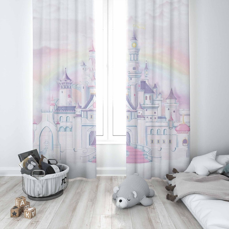プリンセス城保育園カーテン子供の寝室のカーテン遮光保育園の装 - Baby Nursery Curtains のレビューと価格