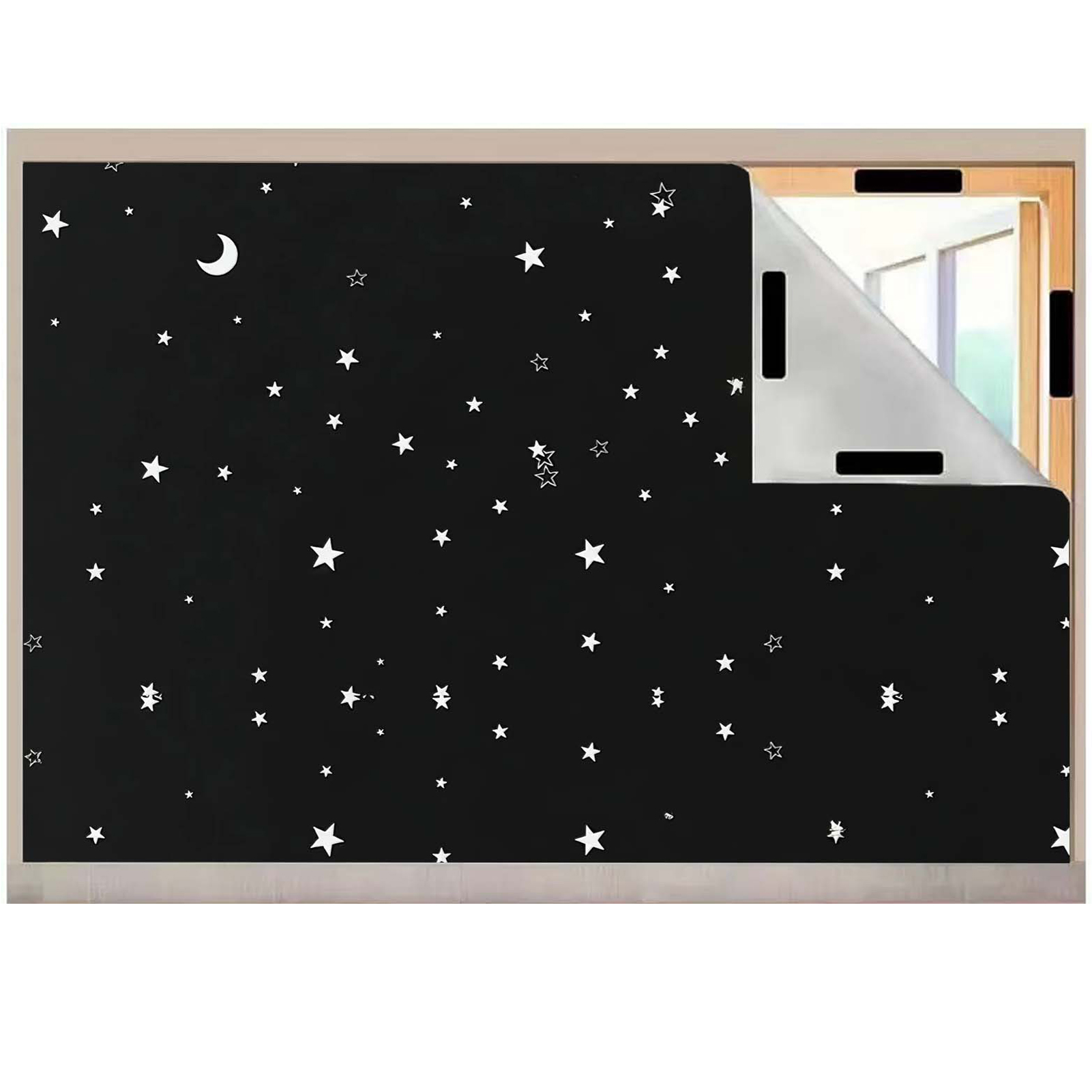遮光カーテン 寝室用 ポータブルシェード 穴あけ不要 旅行用 - Blackout Curtain Nursery のレビューと価格