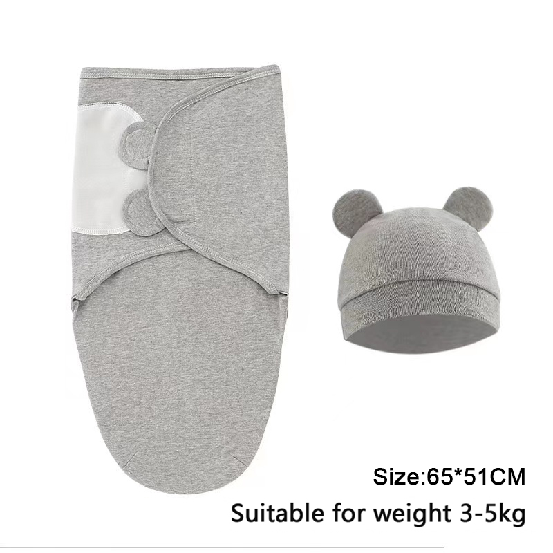 ベビーブランケット帽子セット漫画プリントコットン新生児おくる - Baby Nursery Items のレビューと価格