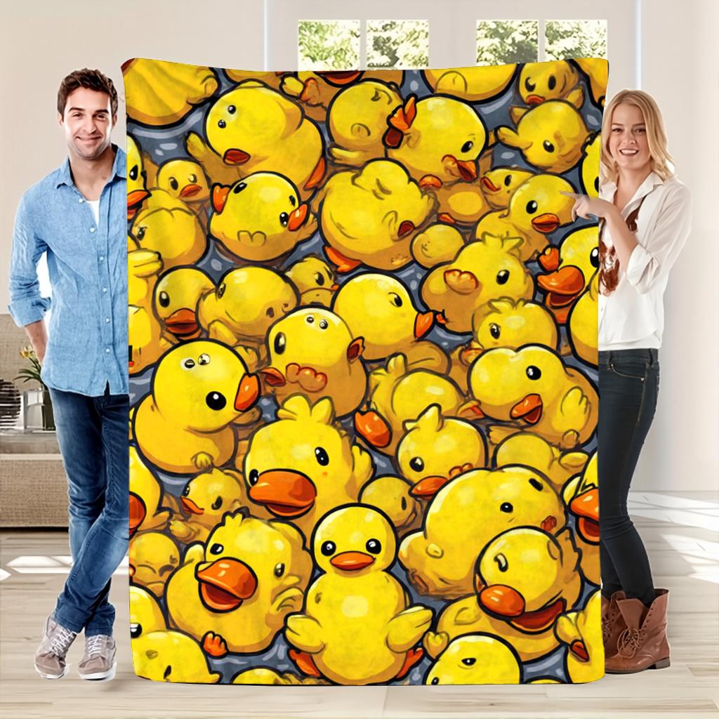 愛らしい黄色いひよこ柄ブランケット 150x200cm かわ - Baby Nursery Yellow のレビューと価格