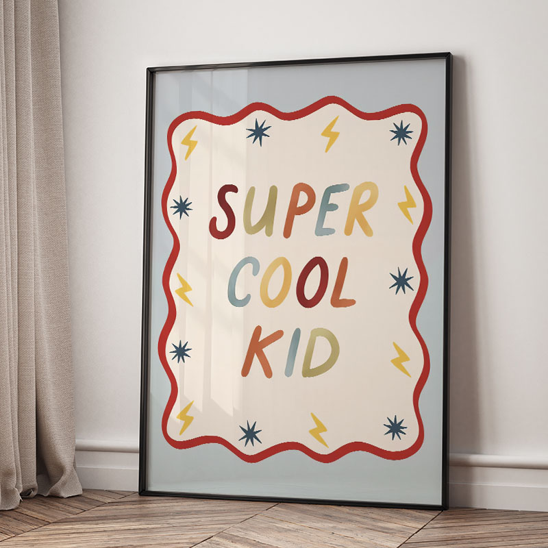 面白い漫画の超クールな子供部屋の壁飾りキャンバス絵画、クマ、 - Baby Nursery Items のレビューと価格